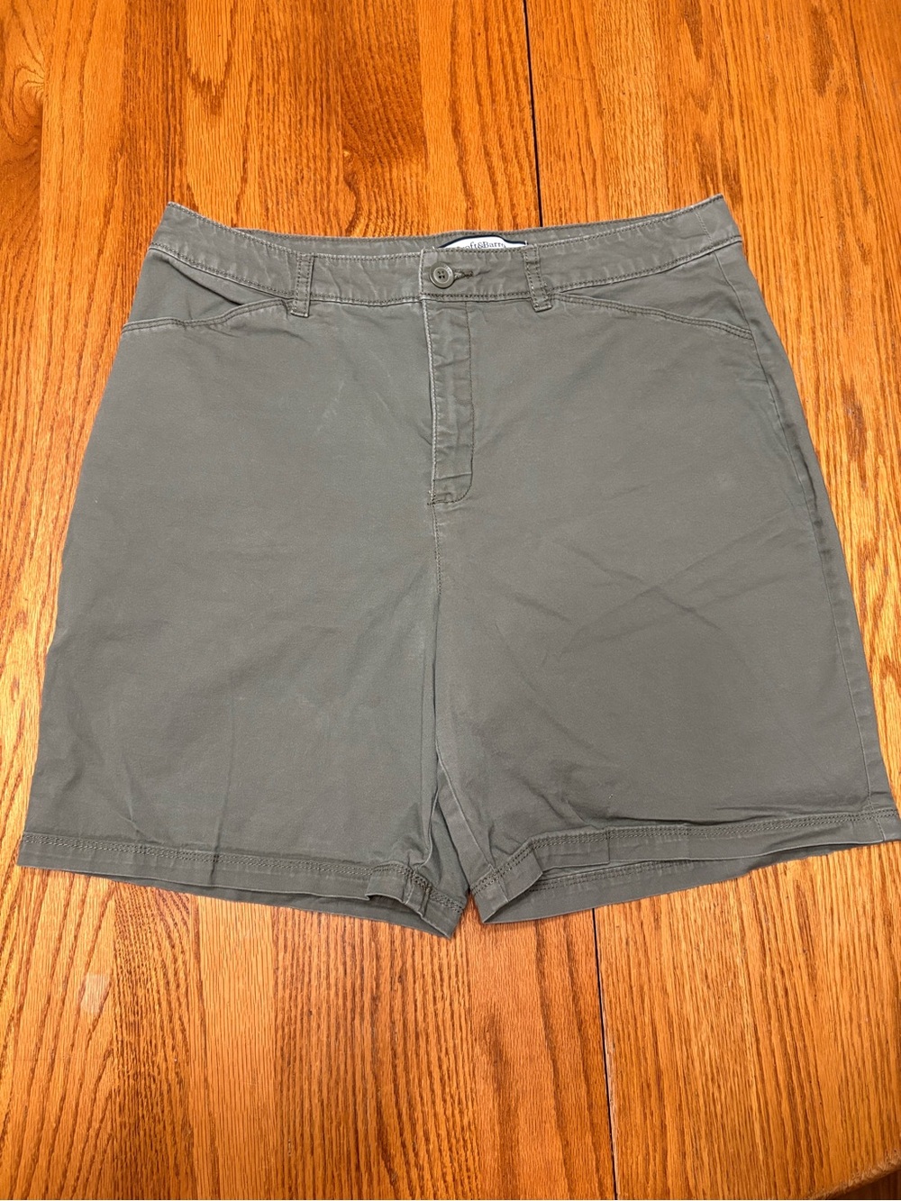 croft & barrow Olive Green Stretch Shorts